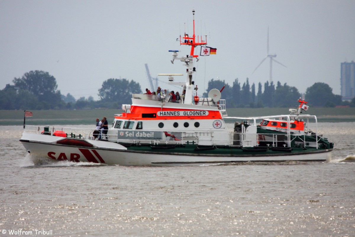 HANNES GLOGNER [Tochterboot Flinthrn] (Reservekreuzer Nordsee) fotografiert am 12.07.2010 bei Bremerhaven Hhe Nordschleuse